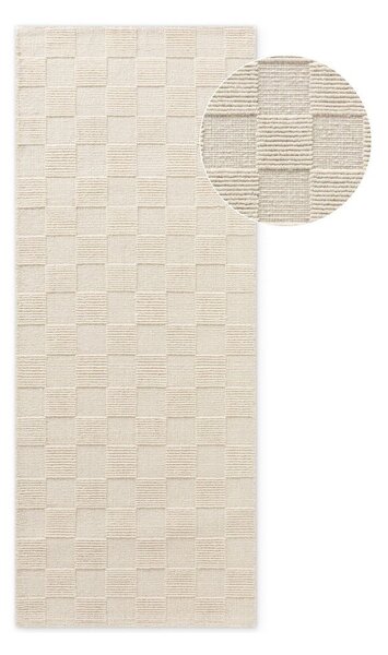 Krémszínű kézi szövésű gyapjú futószőnyeg 80x200 cm Scala – Villeroy&Boch