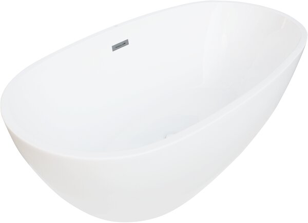 Mexen ERIS szabadon álló fürdőkád Fehér 170 x 85 CM + automata szifon, 53441708500