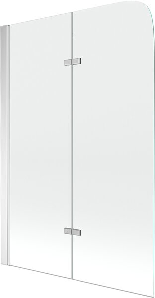 Mexen FELIX, fürdőernyő, 2 levél, 80 x 140 cm, króm-átlátszó, 890-080-002-01-00