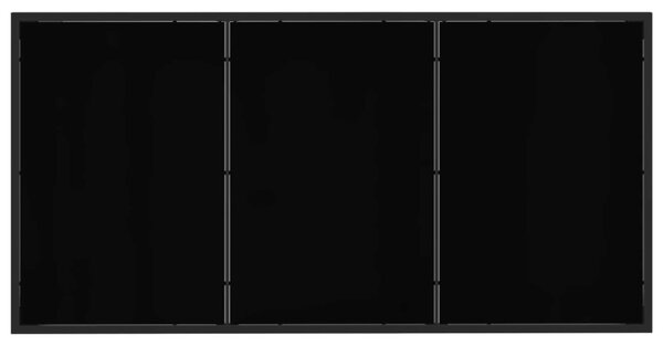Kert étkező szett 9 pcs Fekete és Antracit 160 x 80 x 73 cm