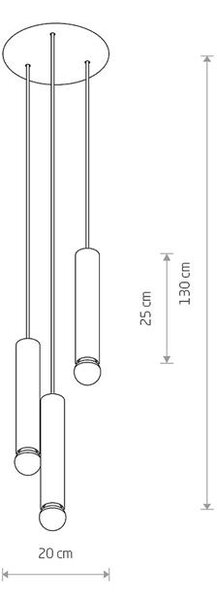 Lámpa Nowodvorski BATON SOLID BRASS III 7855