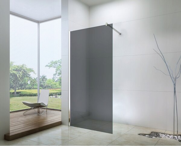 Mexen zuhanyszekrény WALK-IN, 80 cm, szürke, 850-080-000-01-40