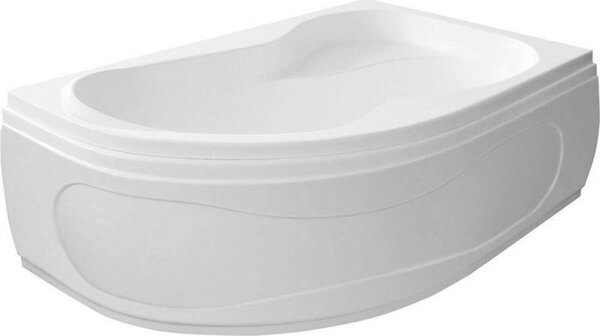 Aqualine Aqualine, CIDLINA kád 150x105x45 cm, jobb, lábak nélkül, fehér, G3619