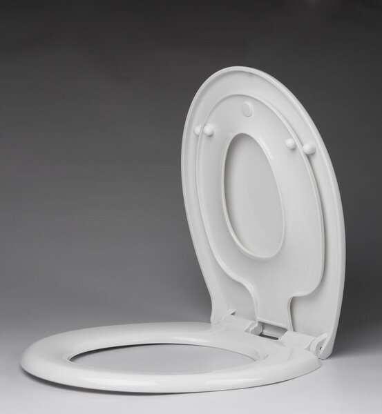 Aqualine Aqualine, Klasszikus WC-ülőkébe integrált gyermek WC-ülőke, Soft Close, fehér, FS125