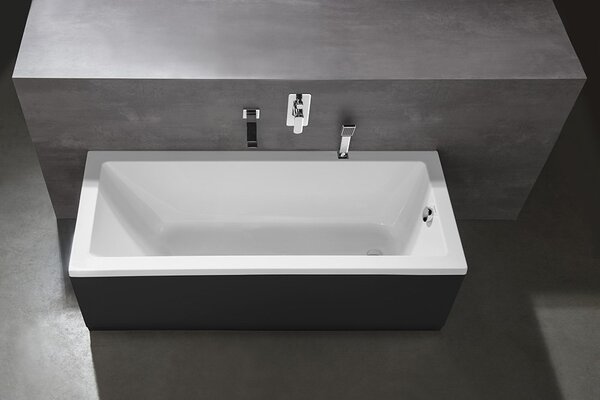 Aqualine Aqualine, DOUBRAVA négyszögletes kád 160x70x41cm, fehér, A1670