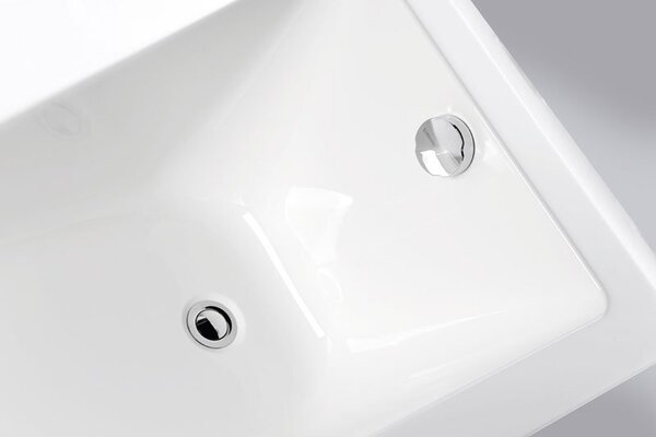 Aqualine Aqualine, DOUBRAVA négyszögletes kád 170x70x41cm, fehér, A1770
