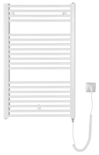 Aqualine Aqualine, DIRECT-E elektromos fűtőtest, egyenes, 600x960 mm, 400 W, fehér, ILE96T