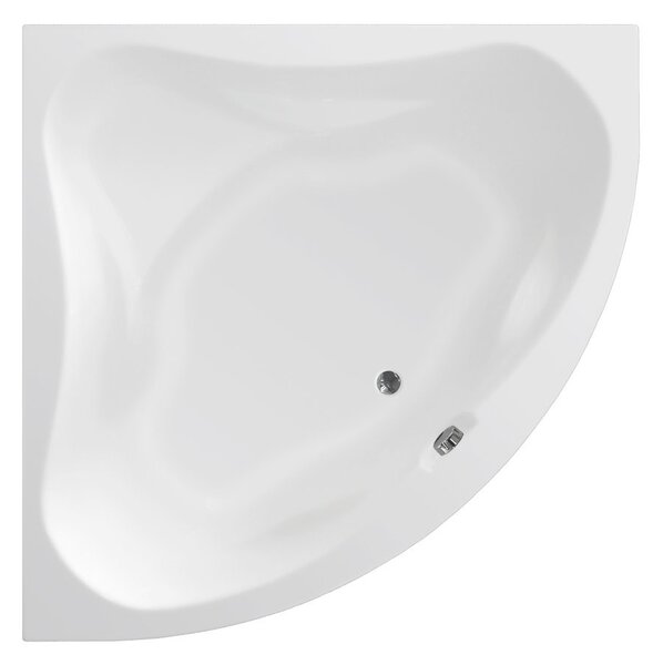 Aqualine Aqualine, DANUBE II sarokkád 140x140x48 cm, lábak nélkül, fehér, G1340
