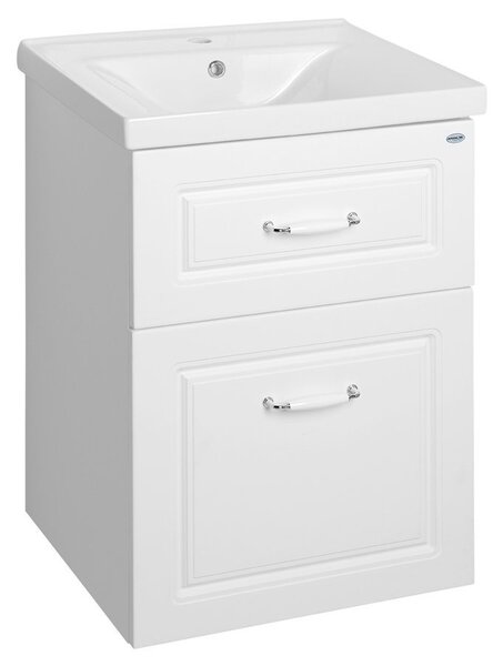 Aqualine Aqualine, FAVOLO mosdószekrény 52x72,5x44cm, fehér matt, FV255