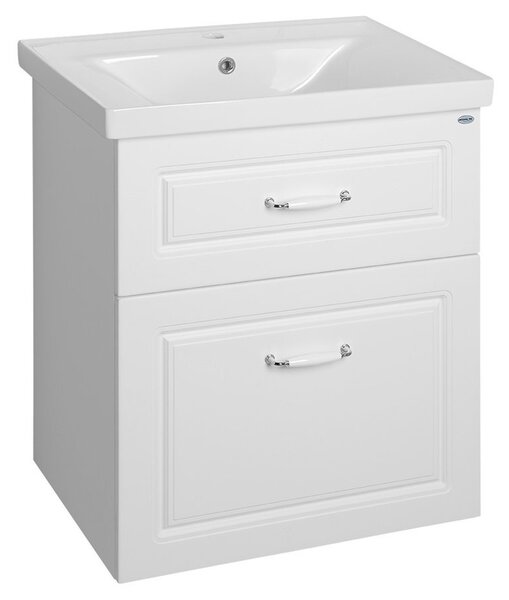 Aqualine Aqualine, FAVOLO mosdószekrény 61,5x72,5x44 cm, matt fehér, FV265