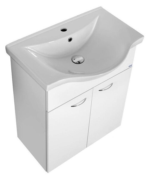 Aqualine Aqualine, KERAMIA FRESH mosdószekrény 60,6x74x33,7cm, fehér, 50063A