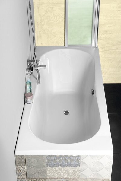 Aqualine Aqualine, JIZERA kád 180x80x39cm lábak nélkül, fehér, G1880