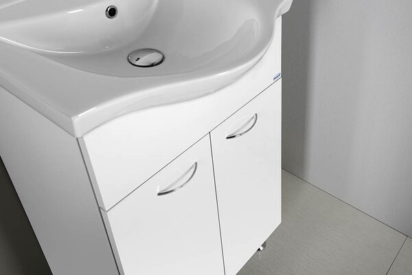 Aqualine Aqualine, KERAMIA FRESH mosdószekrény 51,1x74x34cm, fehér, 50057