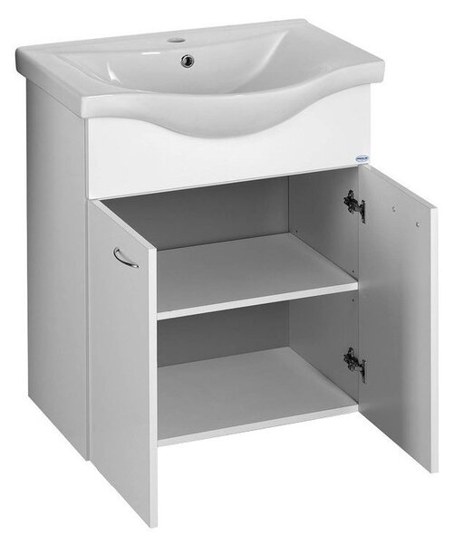 Aqualine Aqualine, KERAMIA FRESH mosdószekrény 60,6x74x33,7cm, fehér, 50063A