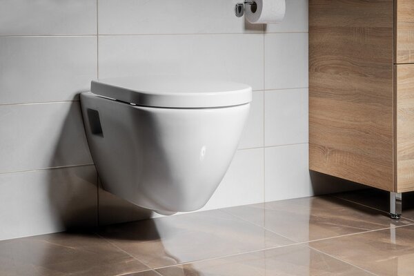 Aqualine Aqualine, NERA fali WC csésze, 35,5x50 cm, fehér, NS952