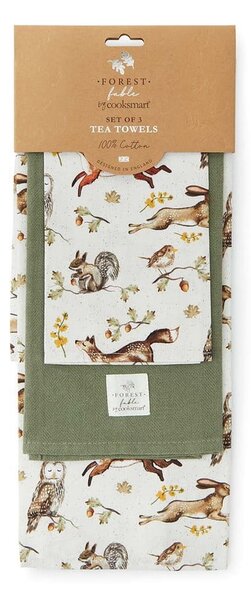 Pamut konyharuha szett 3 db-os 45x65 cm Forest Fable – Cooksmart ®