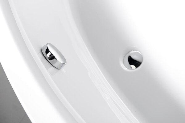 Aqualine Aqualine, ORAVA kád 150x90x38cm lábak nélkül, jobb, fehér, G1591