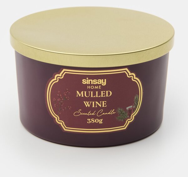 Sinsay - Illatos gyertya Mulled Wine - égővörös