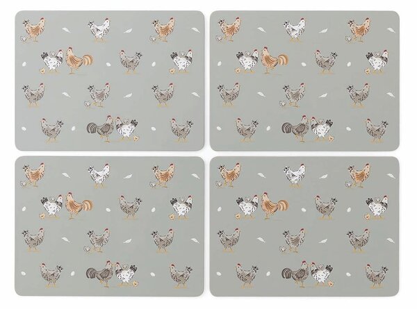 Parafa tányéralátét szett 4 db-os 21x29 cm Hen House – Cooksmart ®
