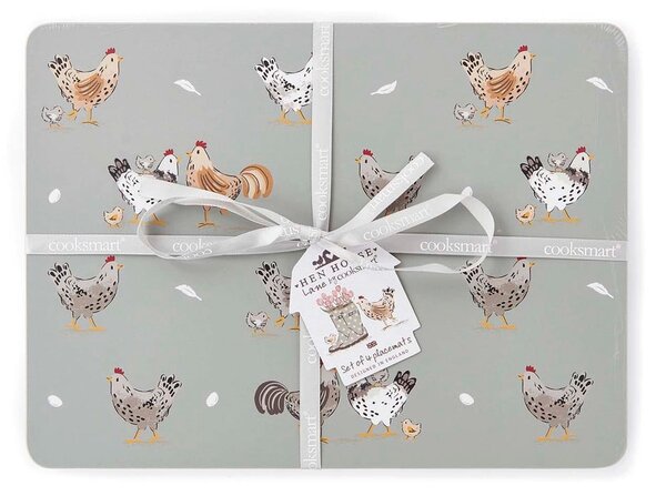 Parafa tányéralátét szett 4 db-os 21x29 cm Hen House – Cooksmart ®