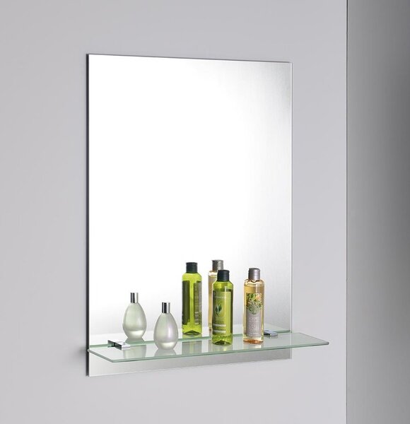 Aqualine Aqualine, Tükör 50x70cm, függönnyel és polclyukakkal együtt, 22429