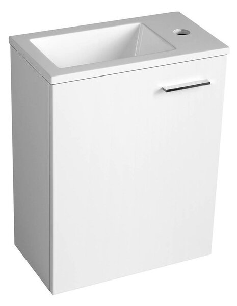 Aqualine Aqualine, Mosdó 40x22cm, öntött márvány, fehér, LM420