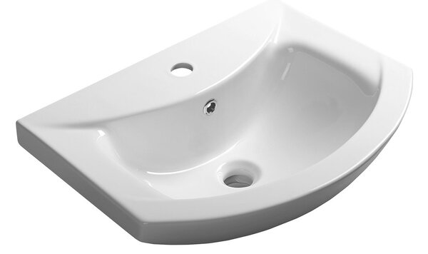 Aqualine Aqualine, ZERO kerámia bútormosdó 55x43,5cm, fehér, 6055