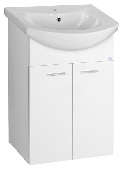 Aqualine Aqualine, ZOJA mosdó szekrény 50,5x74x30cm, fehér, 51055A