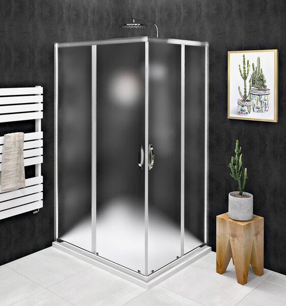 Gelco Gelco, SIGMA SIMPLY téglalap alakú zuhanyparaván 900x800 mm, bal / jobb változat, sarokbejárat, Tégla üveg, GS2490GS2480