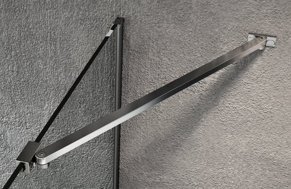 Gelco Gelco, VARIO CHROME egyrészes zuhanyparaván falra szereléshez, nordic üveg, 700 mm, GX1570-05