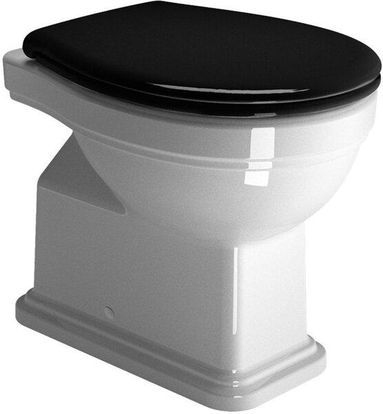 GSI GSI, CLASSIC WC-ülés, Soft Close, fekete / króm, MSC87CN20