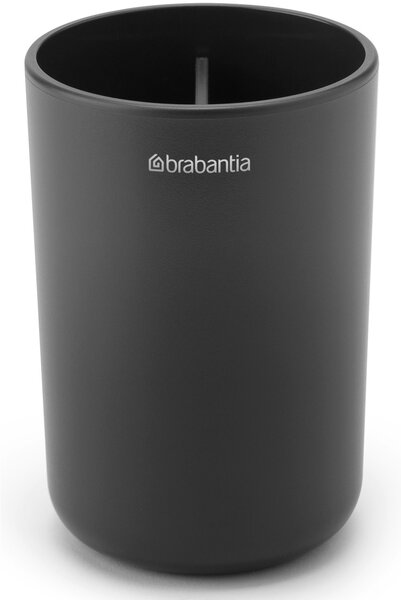 Brabantia ReNew fogkefetartó, elválasztó betéttel, csepptálcával, csúszásmentes talppal, H=110mm, műanyag, sötétszürke - 280283