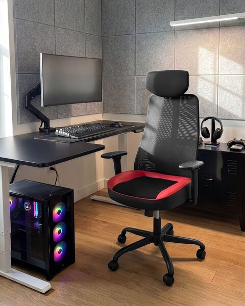Gamer szék STRYKE Piros
