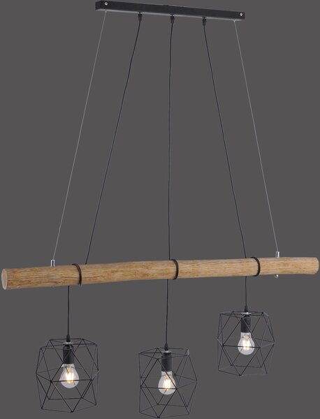 Paul Neuhaus loft függeszték edgar fekete fa pln15503-18