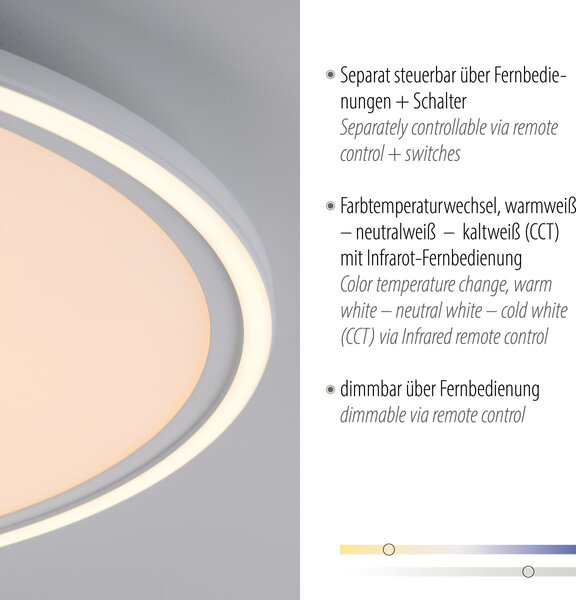 Paul Neuhaus modern mennyezeti lámpa edging fehér pln14871-16