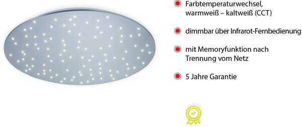 Paul Neuhaus modern mennyezeti lámpa sparkle acél pln14673-55