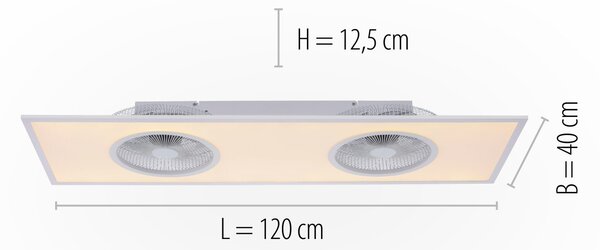 Paul Neuhaus modern mennyezeti lámpa flat-air fehér pln14643-16