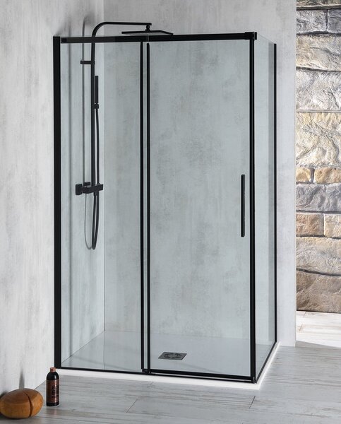 Polysan Polysan, ALTIS LINE BLACK téglalap alakú zuhanyparaván 1100x800 mm, bal / jobb változat, AL3912BAL5912B