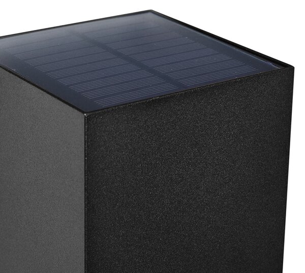 Kültéri fali lámpa fekete LED-del IP65 Solar - Charlene