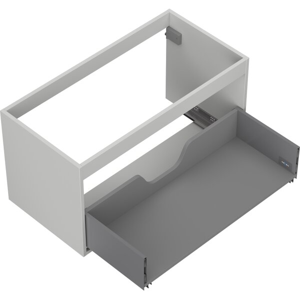 Mexen Box-A, fali szekrény 90 cm, 1 fiók, matt szürke, 91AX0-0900-470-1-62