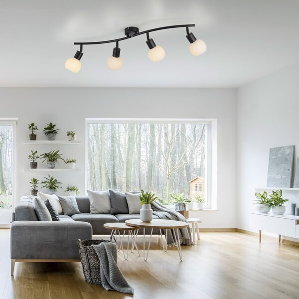Paul Neuhaus modern spot lámpa loki fekete pln12154-18