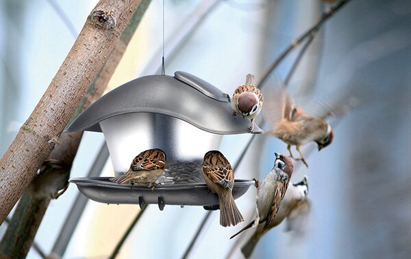 Birdyfeed Square Madáretető Antracit