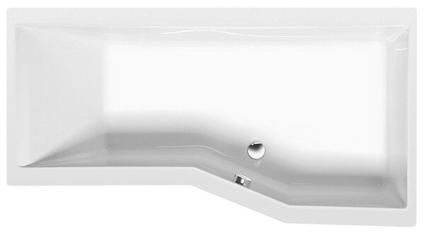 Polysan Polysan, VERSYS R aszimmetrikus kád 170x84x70x47cm, fehér, 70611