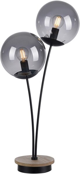 Paul Neuhaus modern asztali lámpa green widow fekete fa pln11390-79