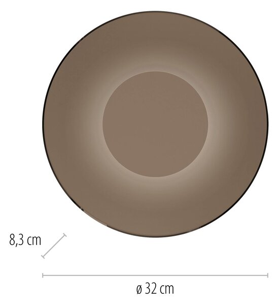 Paul Neuhaus modern fali lámpa pure moon barna pln9594-97