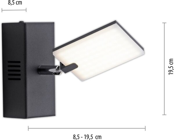 Paul Neuhaus modern fali lámpa pure-mira antracit pln9353-18