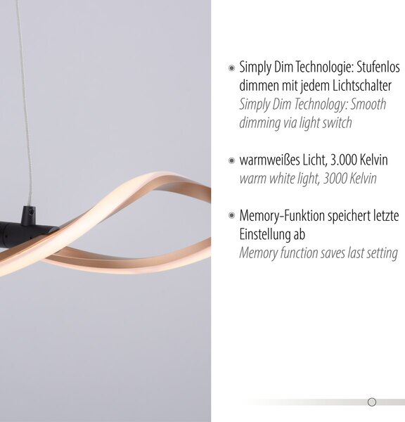 Paul Neuhaus modern függeszték polina fekete arany pln9142-18