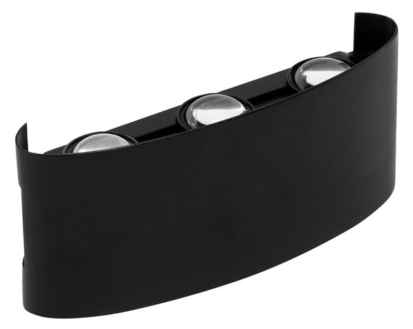 Homlokzati fali lámpa LED JNH040-6G Black