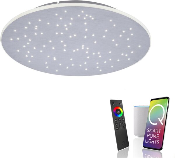 Paul Neuhaus modern mennyezeti lámpa q-nightsky eloxált alumínium pln8037-95