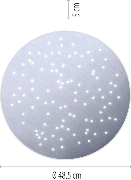 Paul Neuhaus modern mennyezeti lámpa q-nightsky eloxált alumínium pln8037-95
